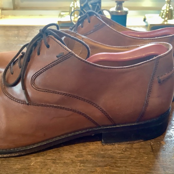 Johnston Murphy Cap Toe Oxford Leather Dress Shoes Sz 11 - Picture 3 of 8